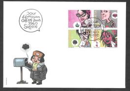 Werbemarken FDC Serie 1088 - 1091 Comics ET Sierre 8.5.2003