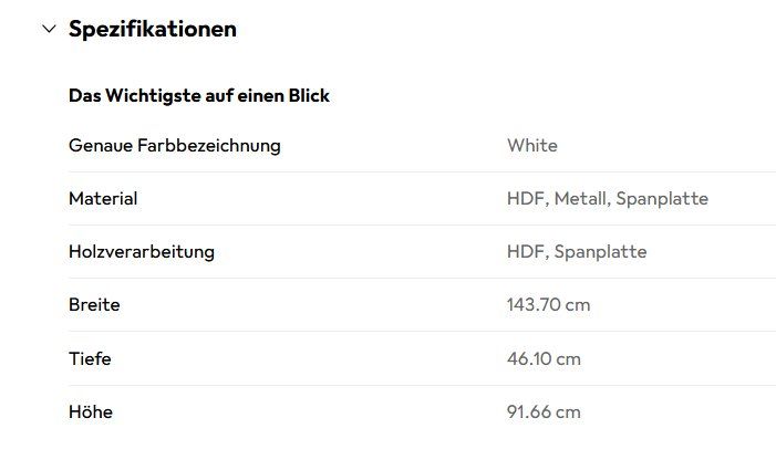 Kommoden: NEUE ! Kommode Weiss – Neu (gemäss Beschreibung) aus Hittnau von Cyberbase 8