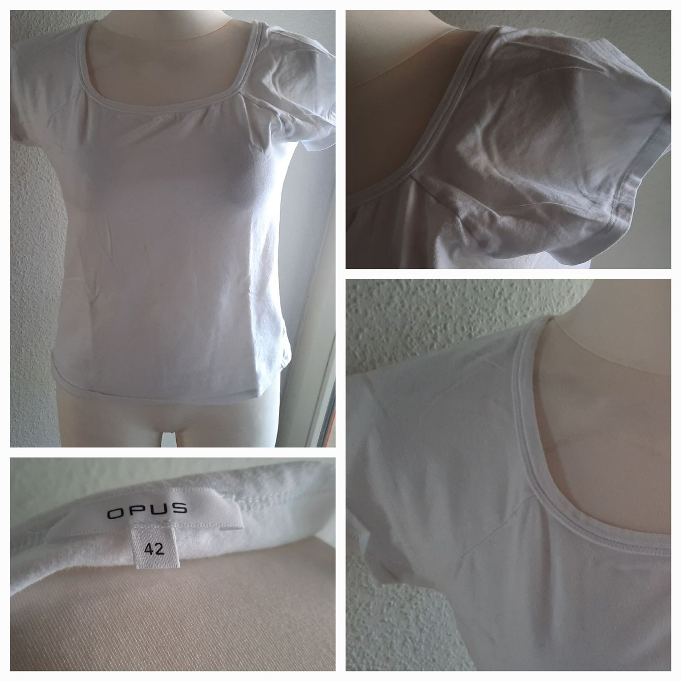 Opus T-Shirts: ***OPUS*** Basicshirt weiss Gr 42 – Gebraucht aus Wädenswil von H2H_Secondhandshop