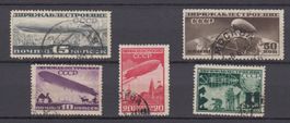 UdSSR RUSSLAND 1931 LUFTSCHIFFBAU LUFTSCHIFF FLUGROUTEN