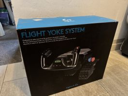 Logitech Flight Yoke System mit Schubregler neuwertig