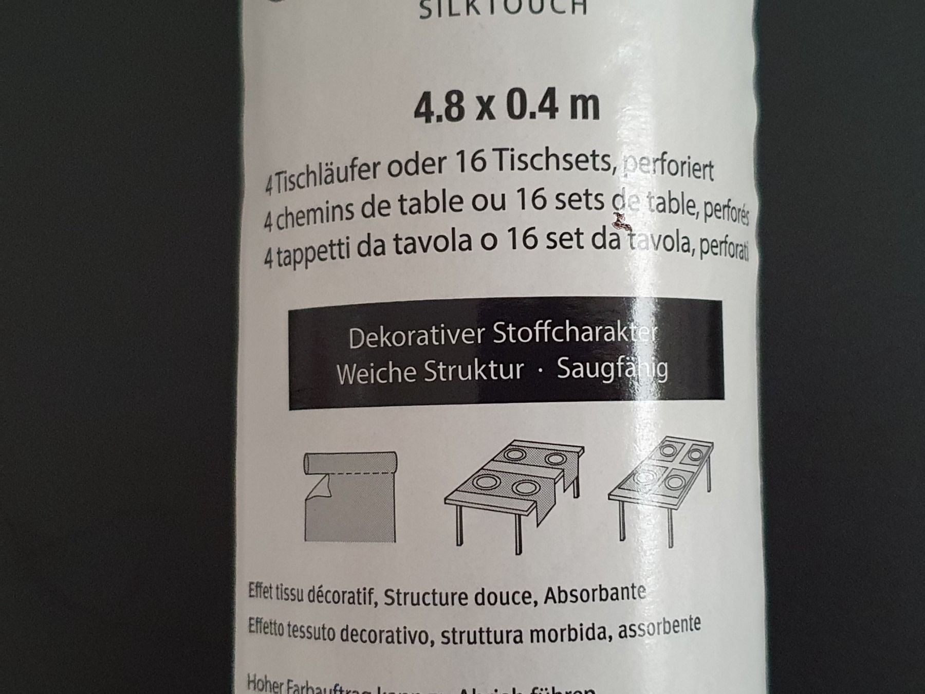 Set di tavolo e panche: 3 Rollen Tischläufer / Tischsets – Usato da Dagmersellen venduto da Jarsetz_Restposten 1