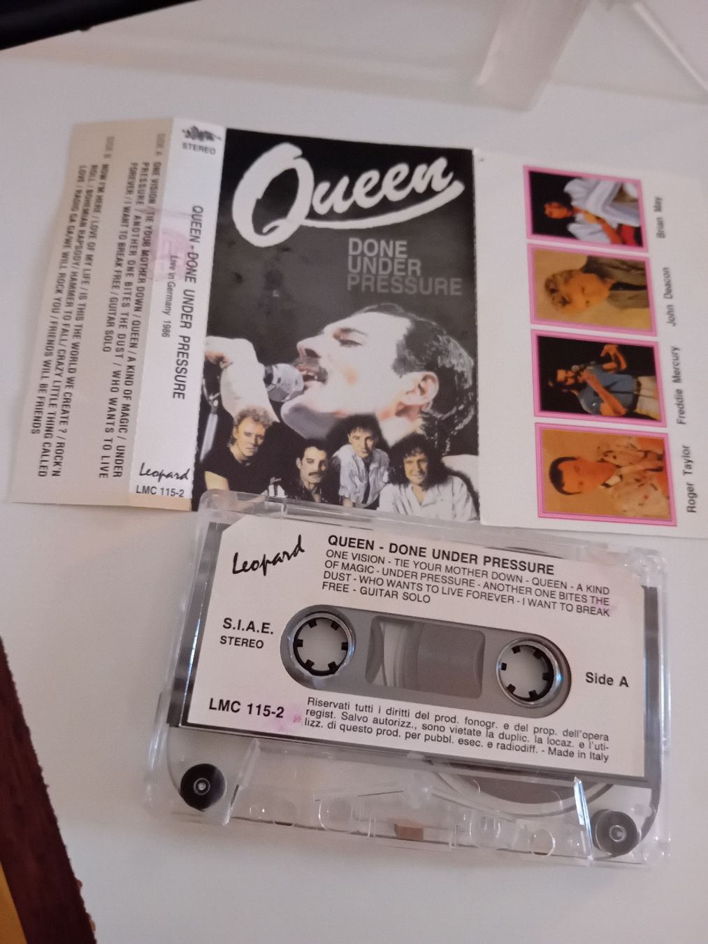 Musicassette: Queen - Done Under Pressure Live in Germany 1986  – Usato da Biasca venduto da Old_6blh 1
