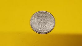 20 Escudos Portugal, 1968, Brücke Lissabon, Silber