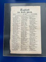 Tagblatt der Stadt Zürich - Fremde in Gasthöfen - 02.05.1849