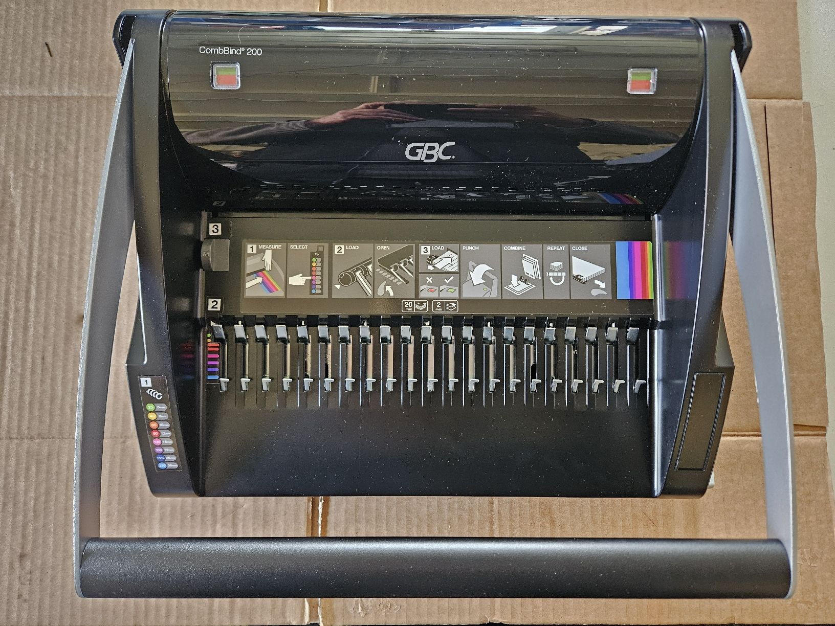 Bindegeräte: GBC CombBind 200 Bindemaschine, nie gebraucht, Top! – Neu (gemäss Beschreibung) aus Oberburg von znas