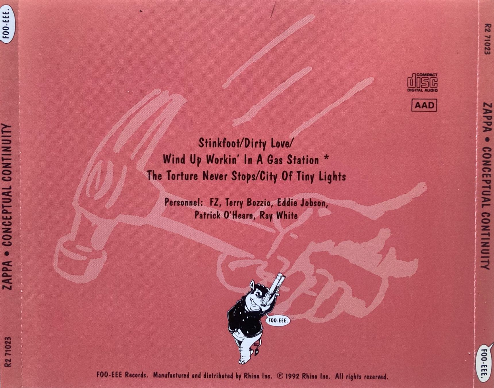 CDs: FRANK ZAPPA - CONCEPTUAL CONTINUITY – Gebraucht aus Bottens von hotter-than-hell 1