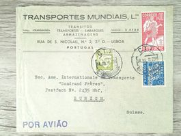 TR05 Enveloppe + Timbre Portugal 1941