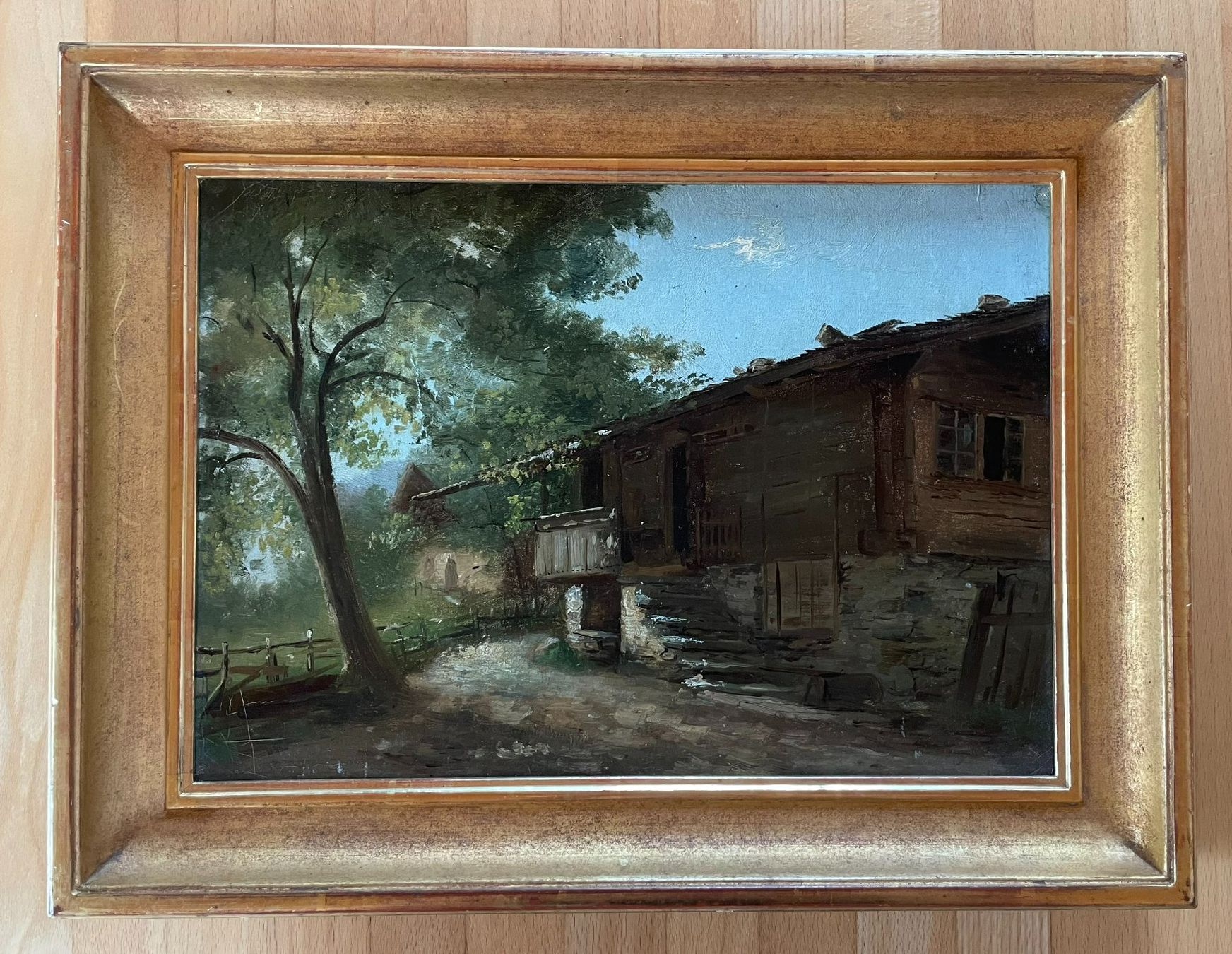 Dipinti: Schweizer Schule 1871 "Iseltwald am Brienzersee" gerahmt1 – Usato da Frenkendorf venduto da lia_t9jg