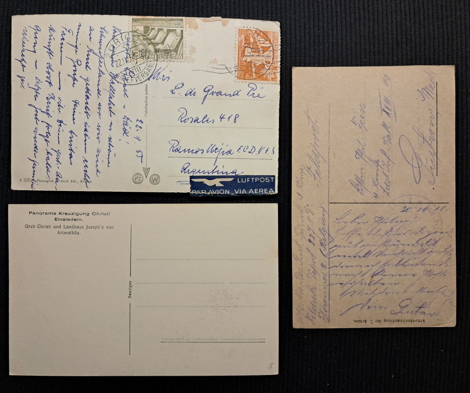 Cartoline postali: 3 AK EINSIEDELN – Usato da Ponto Valentino venduto da giorgia06 1