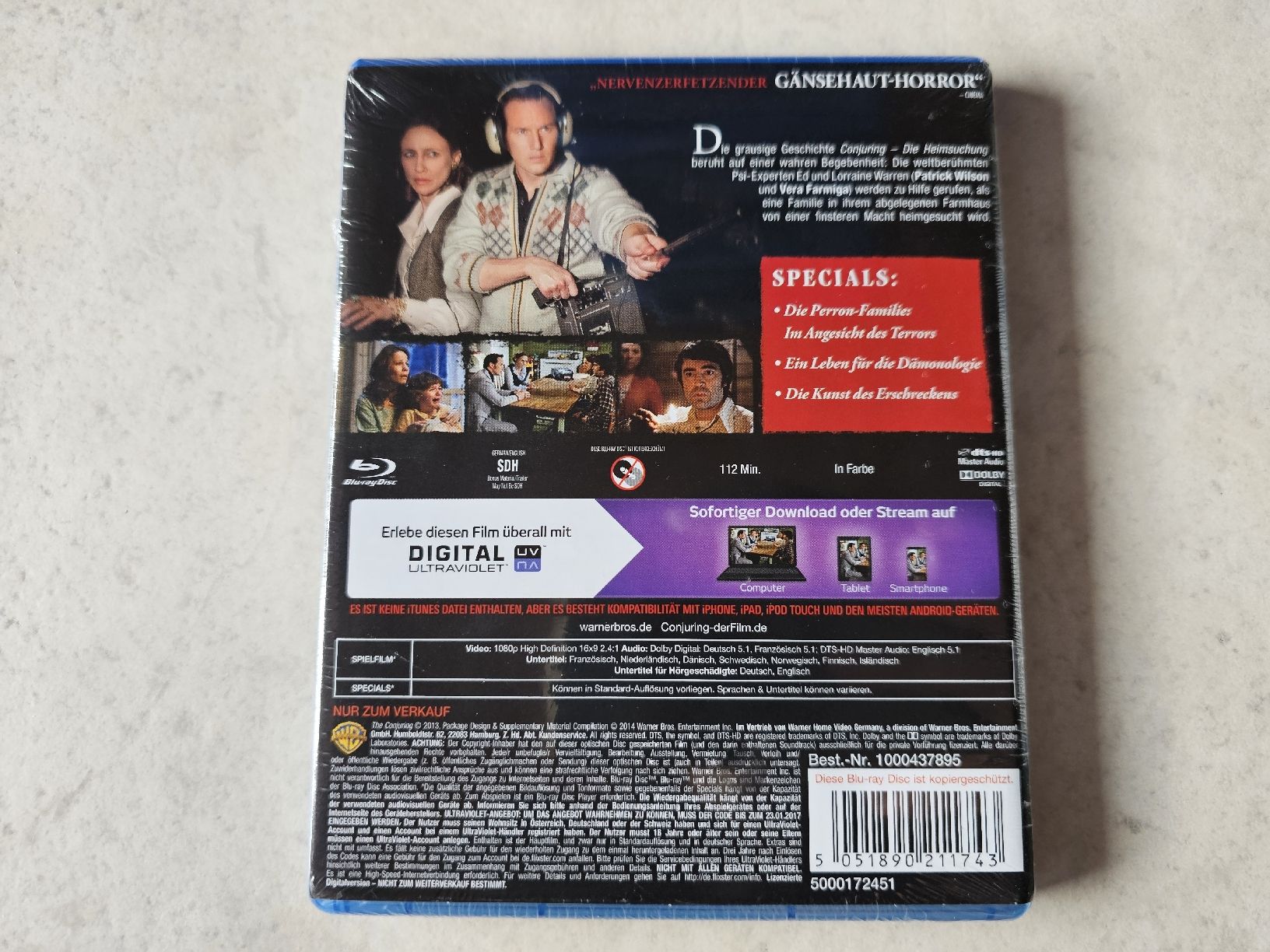 Tutti i DVDs: Conjuring  -  Die Heimsuchung  /  Bluray Fabrikneu – Nuovo e nell'imballaggio originale da Schneisingen venduto da backstore24 1