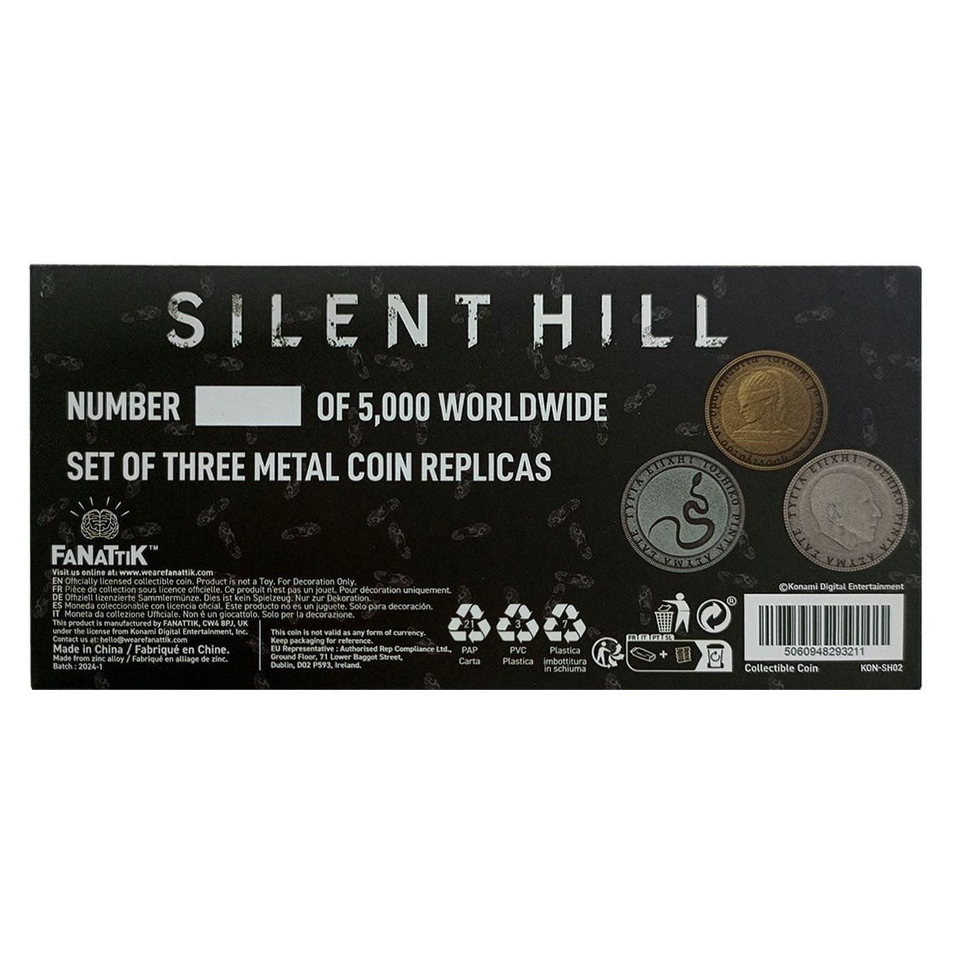 Toutes les monnaies: Silent Hill pack 3 pièces de collection – Neuf avec emballage d'origine à St-Imier par ATTAKSHOP 2