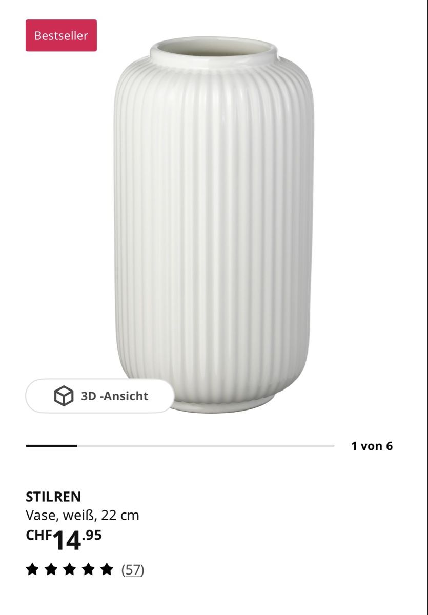 Ikea Vase & Récipients: STILREN Vase Ikea – D'occasion à Zürich par alyssum99 3
