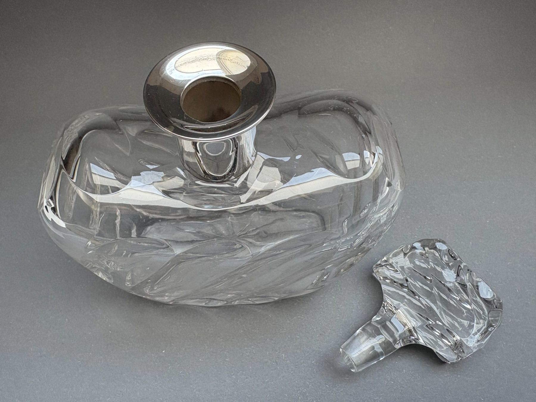 Caraffe: Kristall Karaffe Silbermontur 1940 Silber 800 – Usato da Zürich venduto da timeless.tones 7
