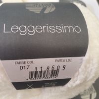 2 Kn. LEGGERISSIMO Lana Grossa Fb. 17-118609 weiss