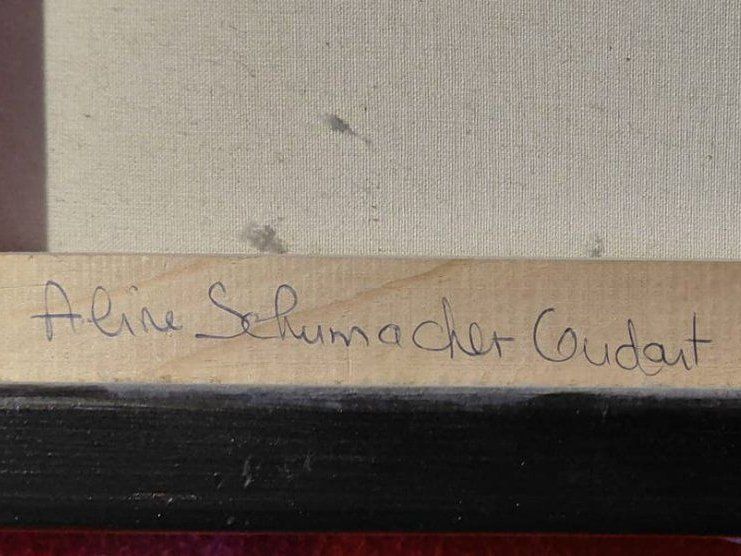 Tableaux: Tableau "CURIOSITE", contemporain – D'occasion à Ste-Croix par aud_qwv8 1
