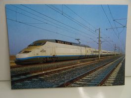 Postkarte TGV RENFE 100 ,8800 kW 300 km/h La Sagra  1992