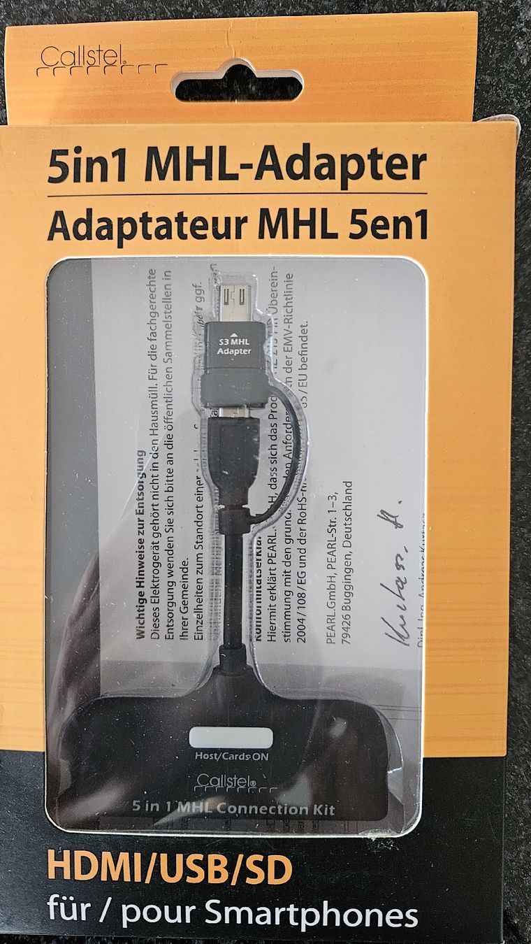Unità & Adattatore: MHL Adapter Smartphone 5in1 – Nuovo e nell'imballaggio originale da Hildisrieden venduto da Schteigeiss