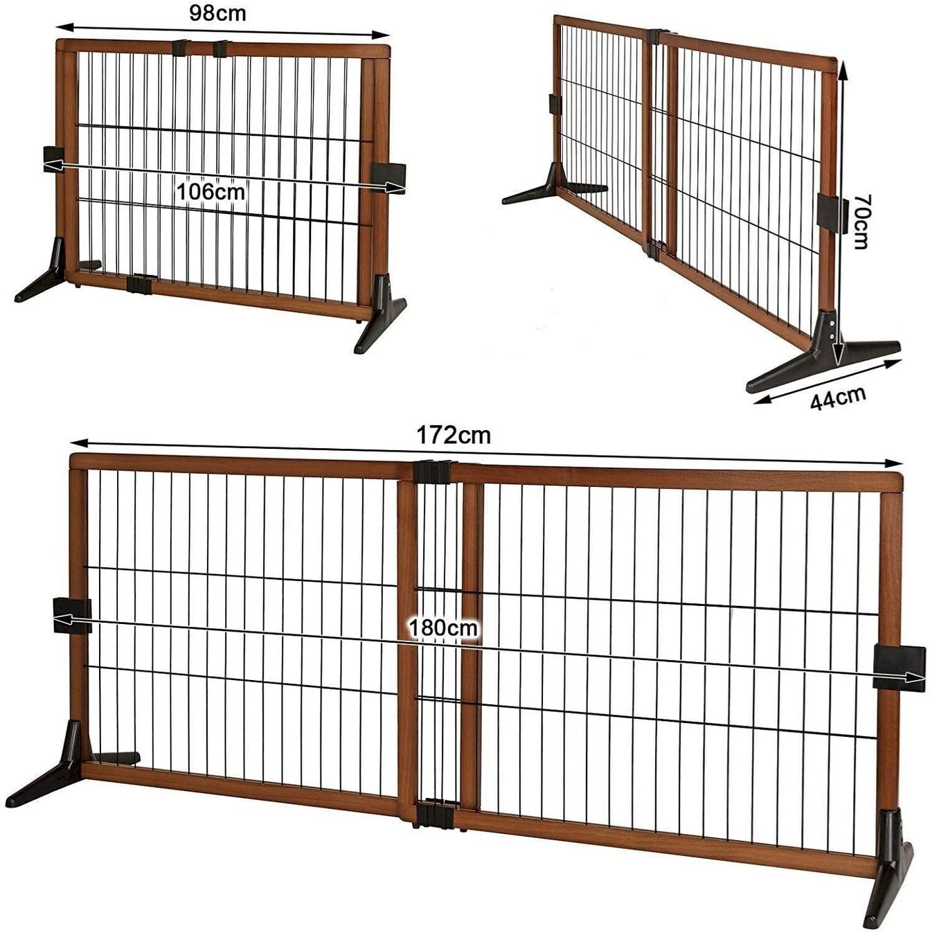 Gabbie, trasporto & Sicurezza: Absperrgitter / Hundeschutzgitter H70cm – Nuovo e nell'imballaggio originale da Bottighofen venduto da zaap 4