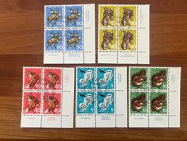1966  PJ  CH Erstag gest.Viererblock mit Tab  (K207)
