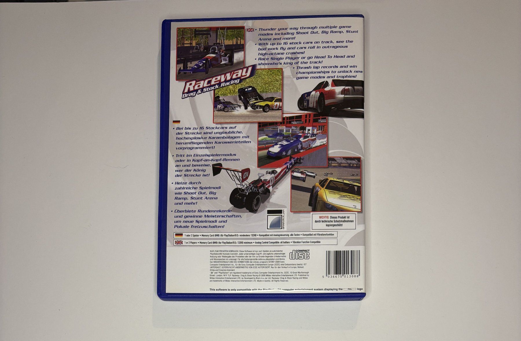 Spiele: PS2 - Raceway: Drag and Stock Car Racing – Gebraucht aus Allschwil von Bullach 2