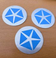 3x CHRYSLER AUTO EMBLEM / SYMBOL- ORIGINAL