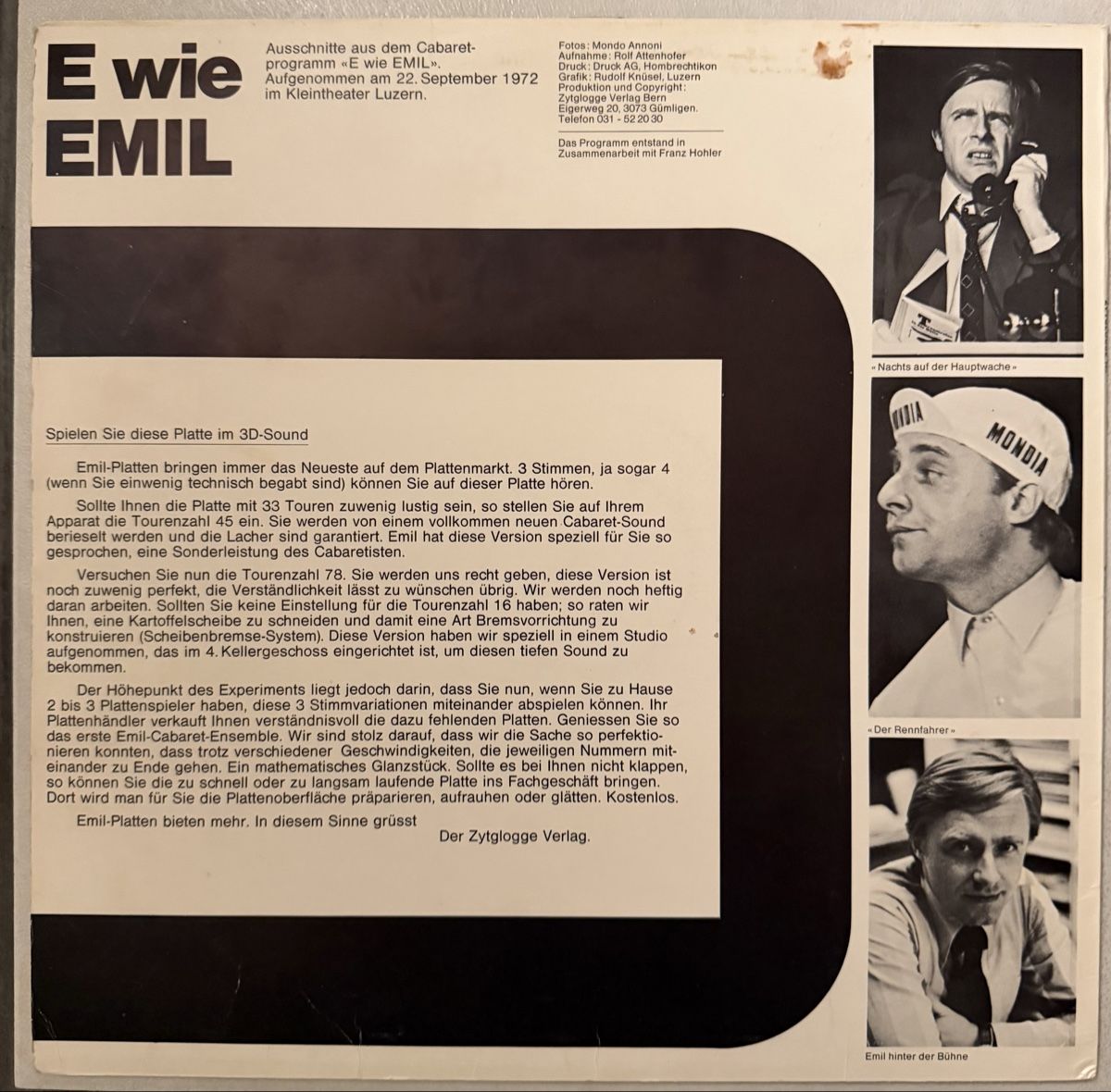 Vinyles: Emil Langspielplatte Vinyl – D'occasion à Birr par Mide 1
