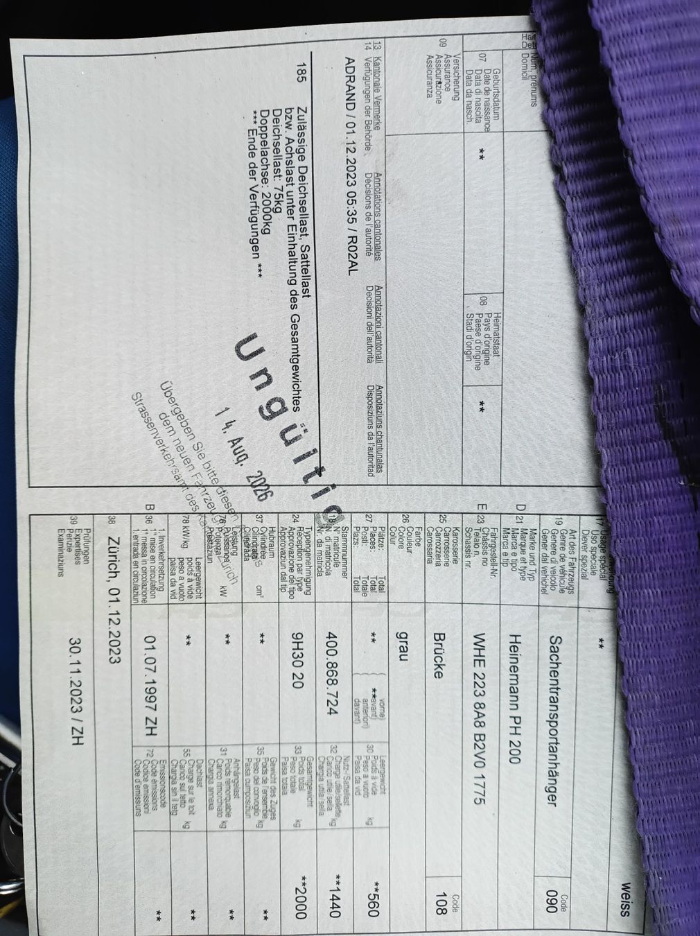 Rimorchi: Anhänger 2t – Usato da Tann ZH venduto da woodworks88 7