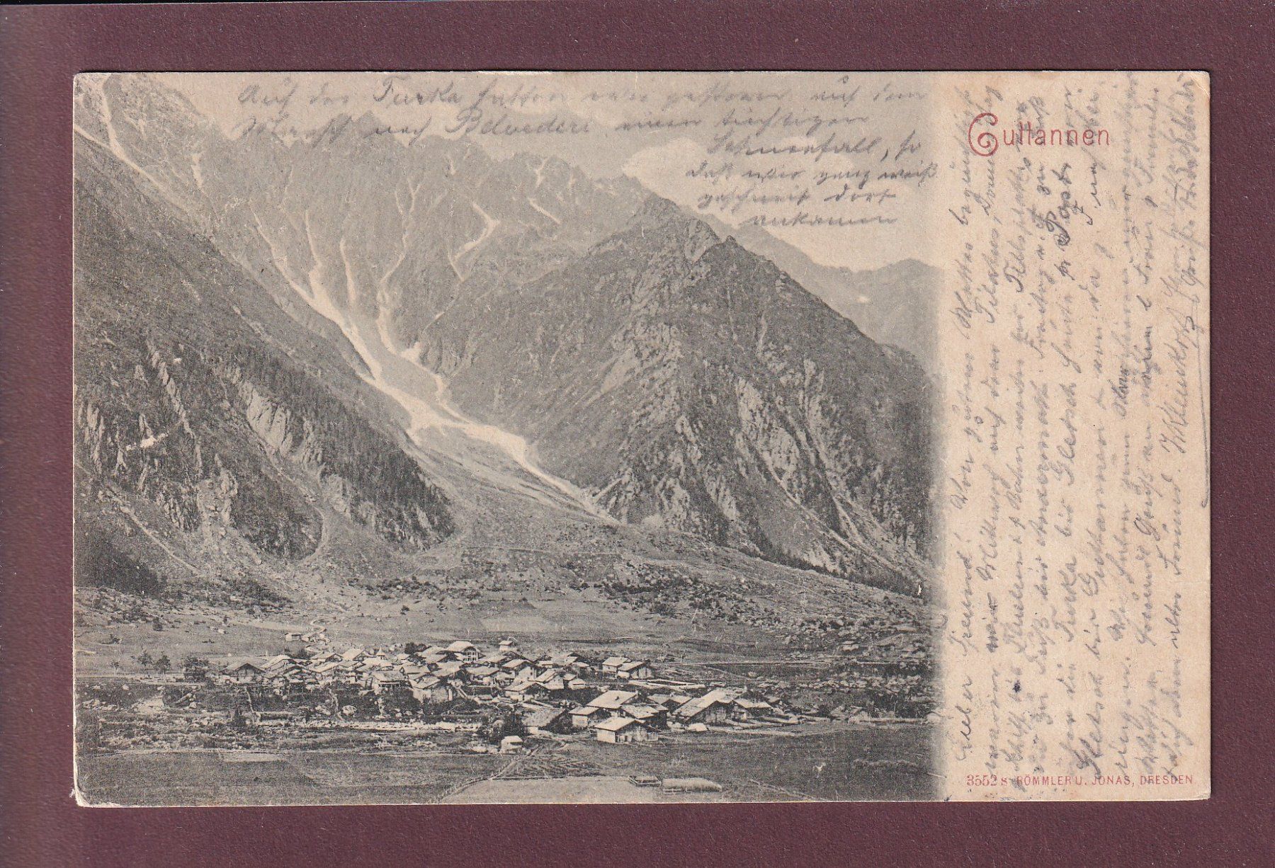 Cartes postales: GUTTANNEN - 1901 – D'occasion à Pully par nicecards