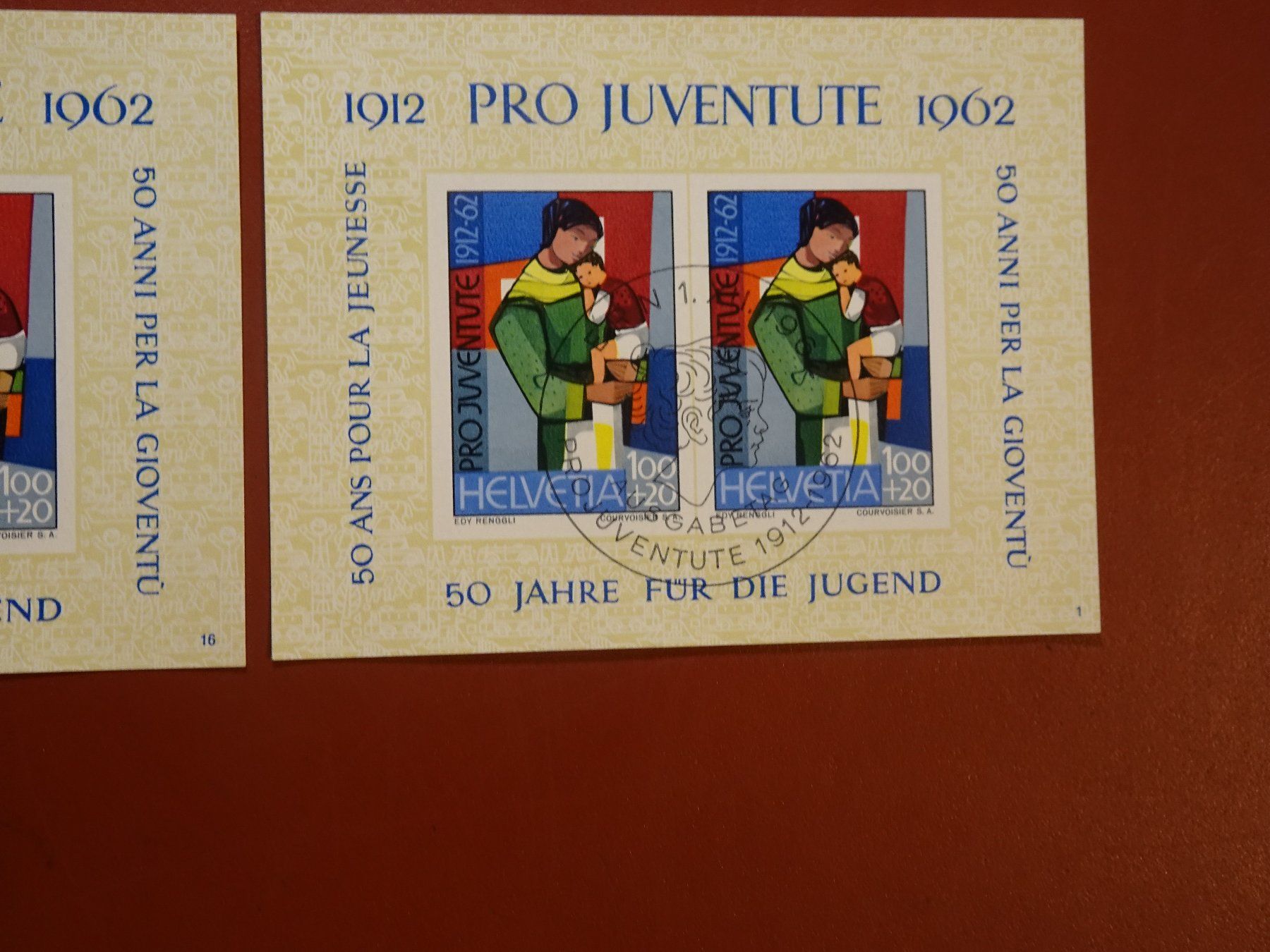 Tutti i francobolli: 1962, 2 BLOCKS PRO JUVENTUTE, POSTFRISCH, ERSTTAG – Nuovo (secondo la descrizione) da Eschenbach SG venduto da eDaisy 1