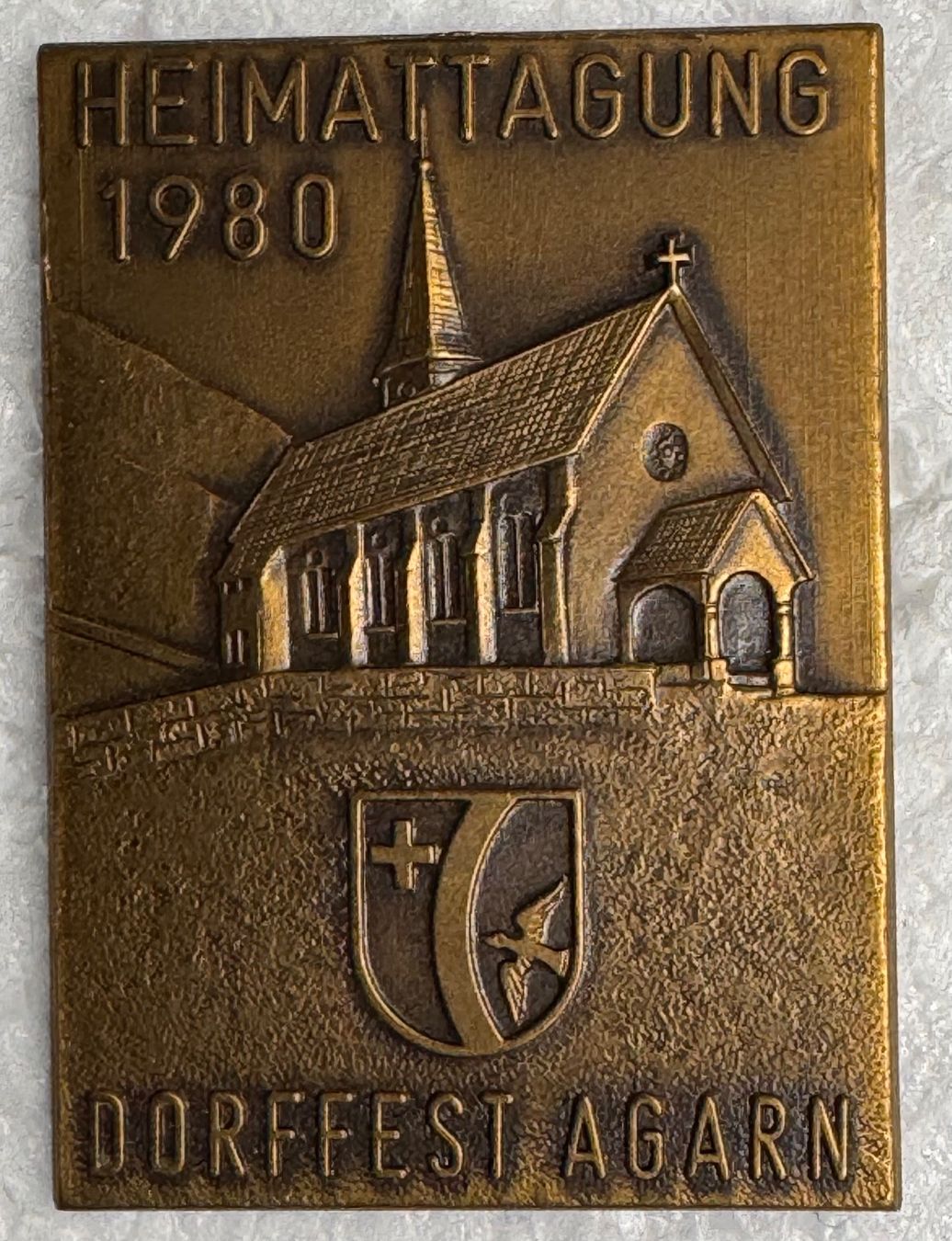 Placchette & Badge: Abzeichen, Heimattagung 1980 - Dorffest Agarn – Usato da Andwil SG venduto da Ariisa1234