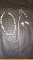 Schmuck Konvolut Halsketten Broschen= SILBER 