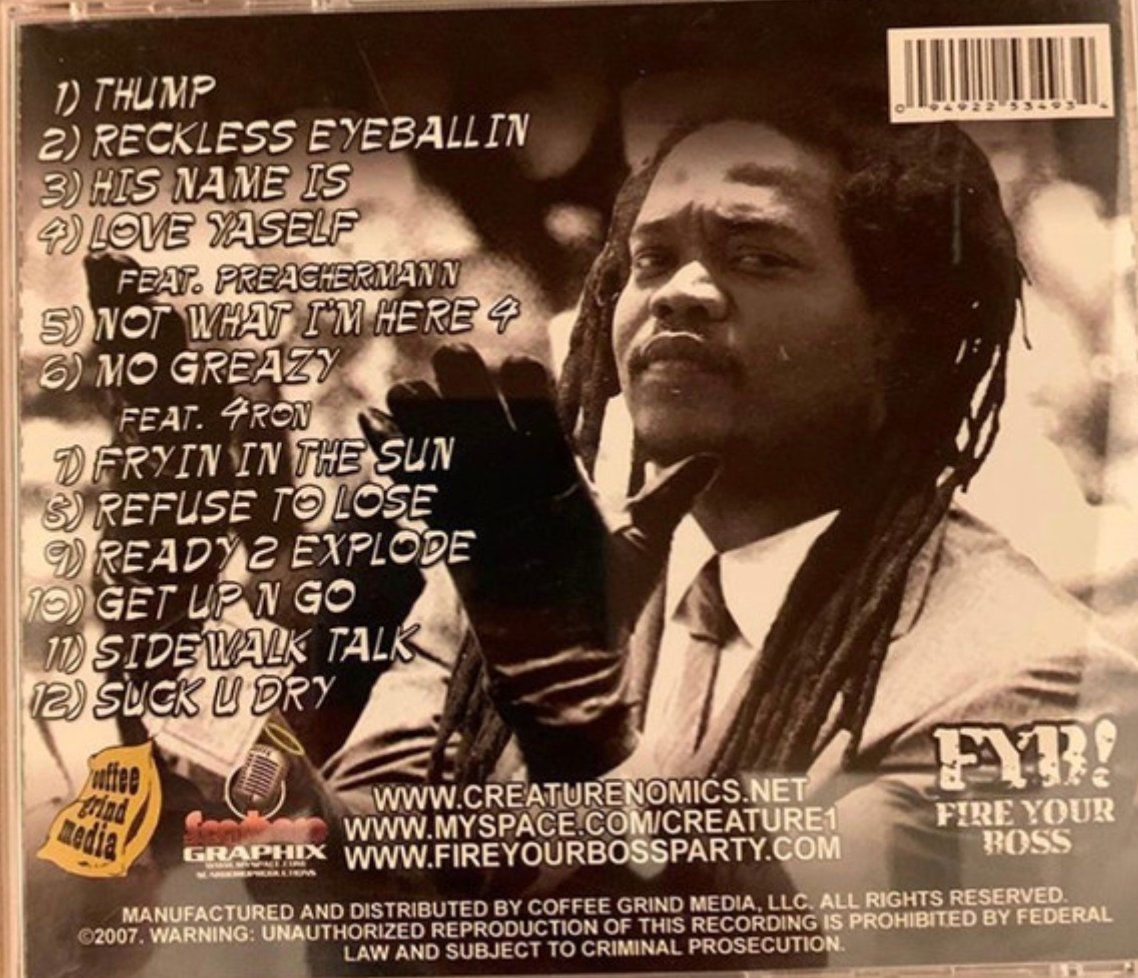CD: Creature – Hustle To Be Free – Usato da Brunnen venduto da Barfly5 1