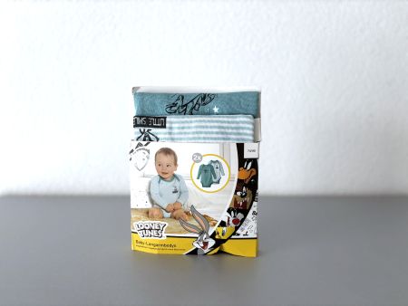 NEU Baby Langarm Bodys Looney Tunes 74/80 Baumwolle