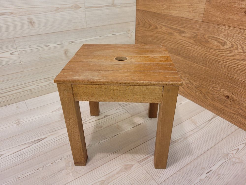 Blumenhocker Holz, Vintage FussSchemel, HolzHocker Kaufen auf Ricardo