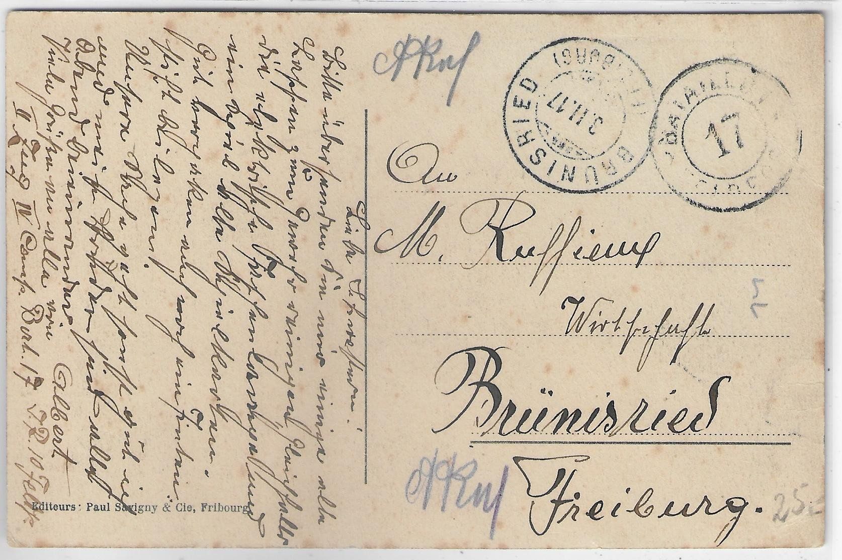 Cartoline postali: Sonceboz - Centre du village et College – Usato da Ettingen venduto da Kartenplanet 1