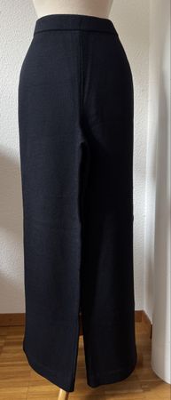 Pantalon St. John haut de gamme - Noir - Taille 36/38 (US 6)
