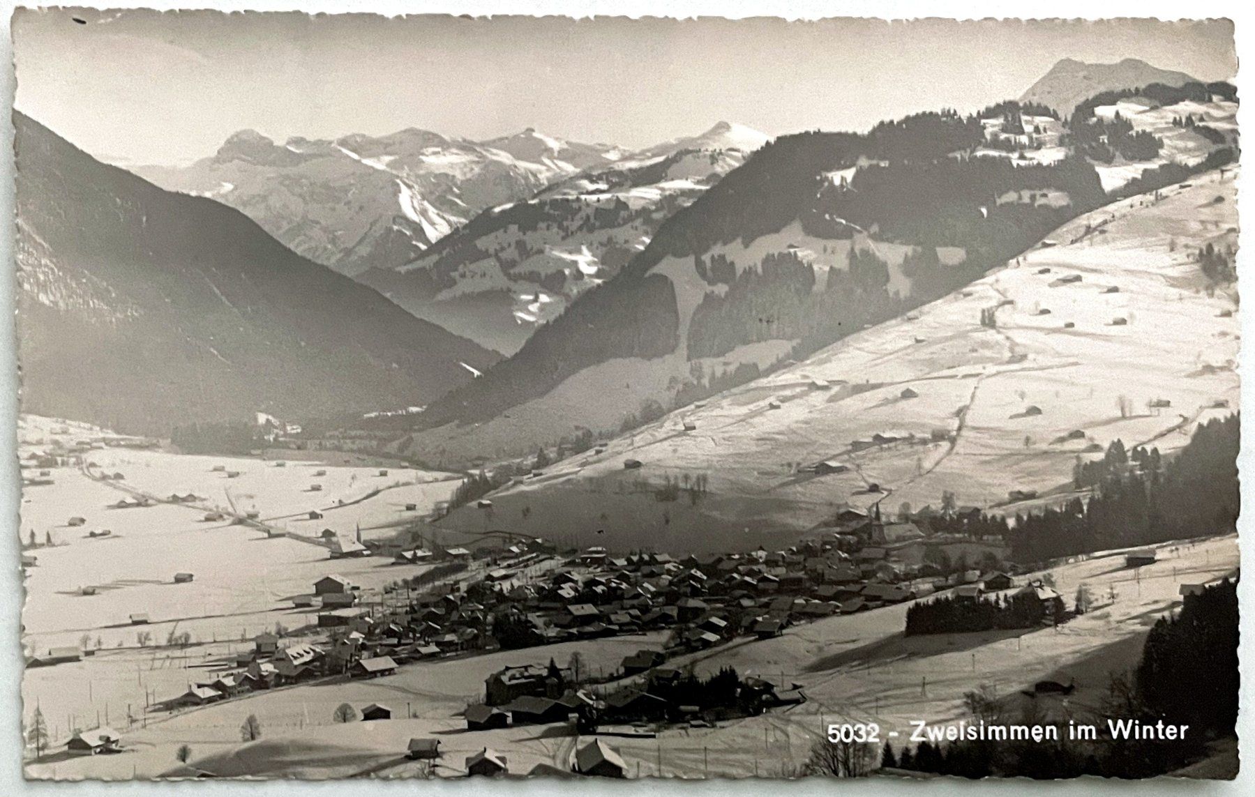 Cartoline postali: Zweisimmen im Winter – Usato da Savagnier venduto da Ne2065
