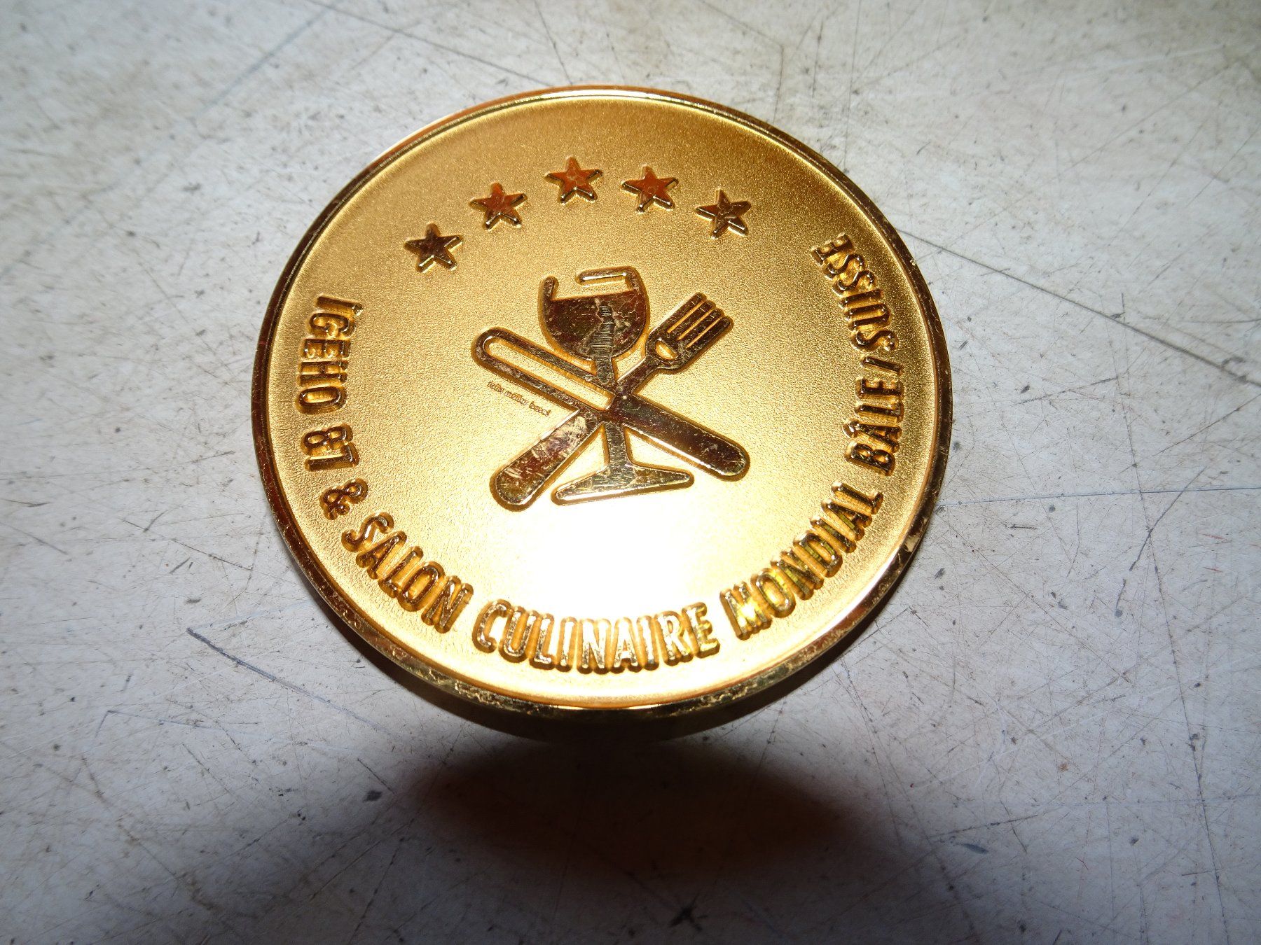 Medaillen: Medaille vergoldet – Gebraucht aus Bichwil von Silbereule9 1