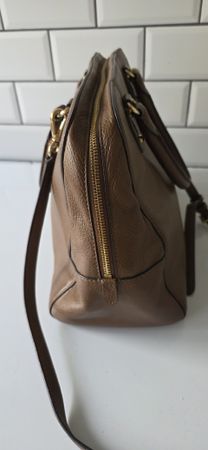 GRAND SAC À MAIN MICHAEL KORS CUIR NOISETTE BON ÉTAT 