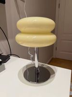 Glas macaroon Lampe, 70er Vintage Design! Gelb 💛