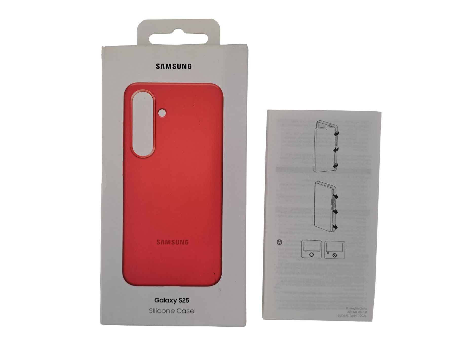 Samsung Cover & Protezioni schermo: SAMSUNG Galaxy S25 Silikon Handyhülle rot – Nuovo (secondo la descrizione) da Männedorf venduto da Restwert_Maennedorf 4