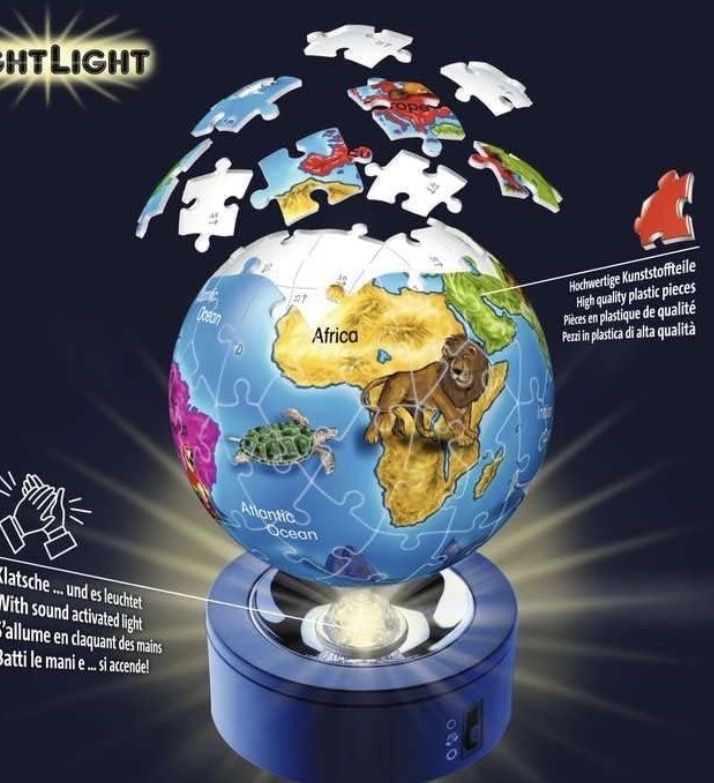 Ravensburger Puzzle: 3D Puzzle-Ball mit Lichteffekten - Weltkugel Puzzle! – Usato da Ostermundigen venduto da downunder08 2