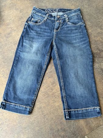Capri Hose SOCCX blau Baumwolle Grösse 27 guter Zustand