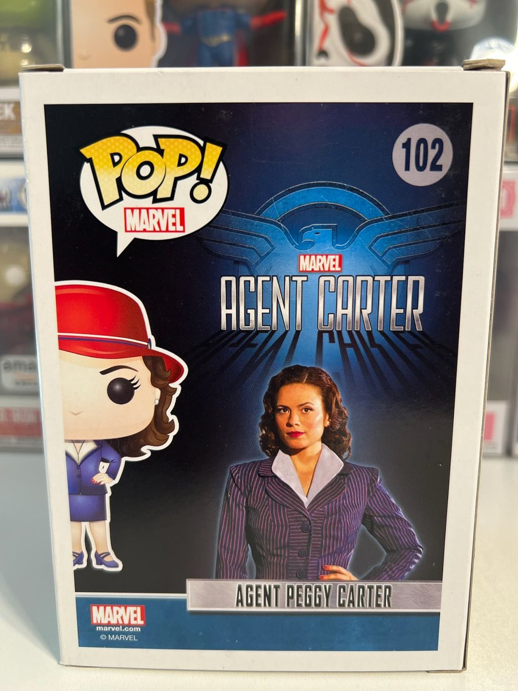 Funko Statuette: Funko POP! Marvel Agent Carter Edition Limitée (Sortie 2015) – Nuovo e nell'imballaggio originale da Le Mouret venduto da perfectbijou 2