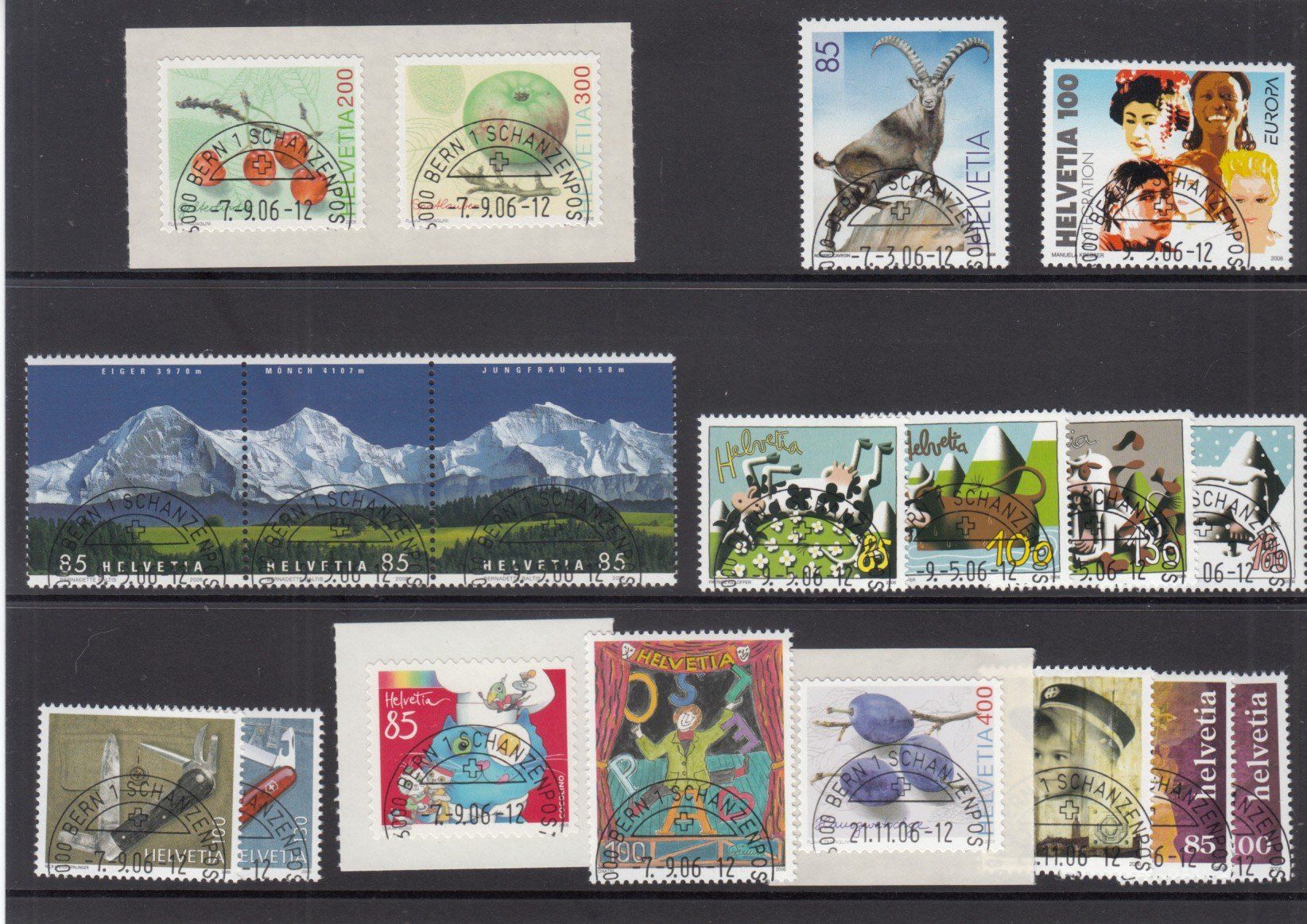 Tutti i francobolli: CH Ausgaben 2006 mit ET – Usato da Bürglen TG venduto da StampGraf 2
