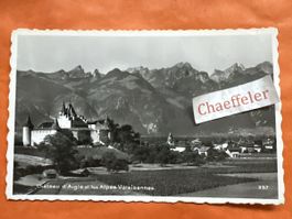  Château d'Aigle et les Alpes Valaisannes