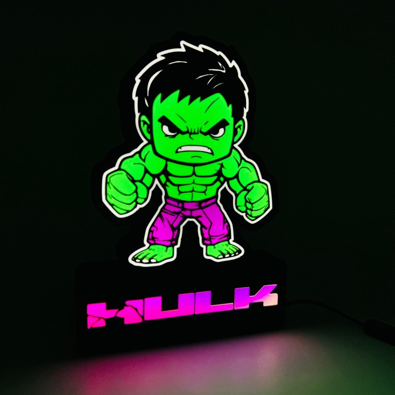 Lampade: Lightbox lumière led HULK RGB – Nuovo (secondo la descrizione) da Vicques venduto da PAMB3D 3
