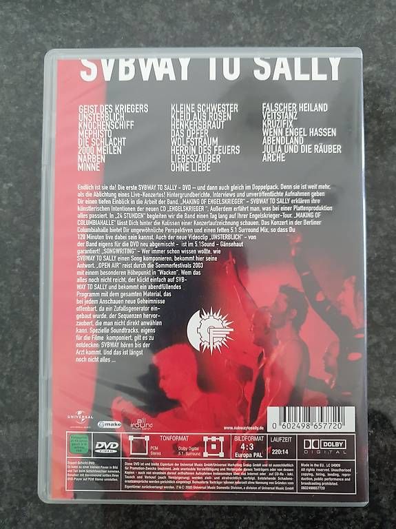 Tutti i DVDs: Subway to Sally - Live – Usato da Widnau venduto da El_Capitan5 1