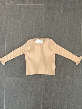 Neu mit Etikett Baby Pullover, Gr. 74, beige H&M 